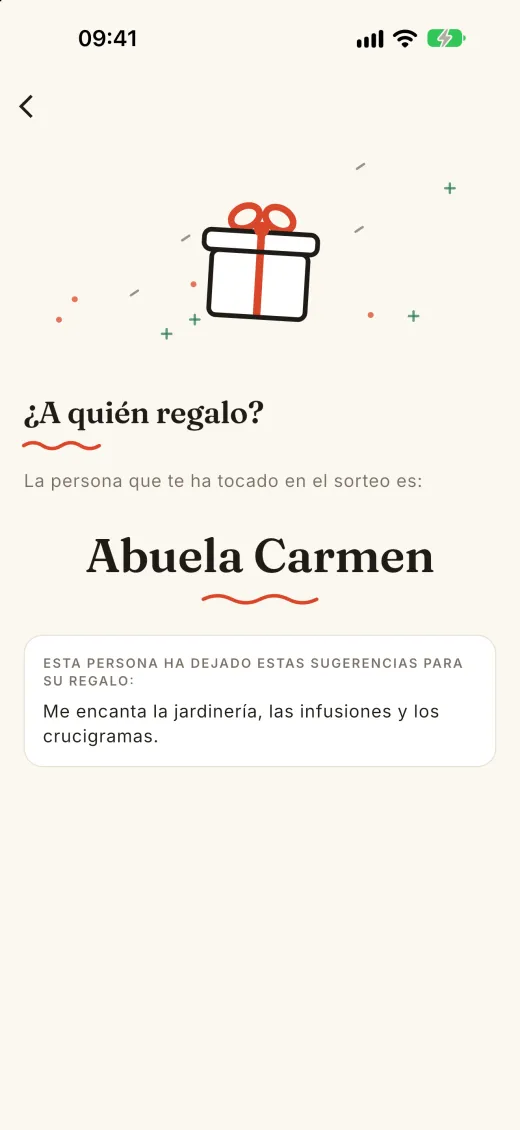 ¿A quién regalo?